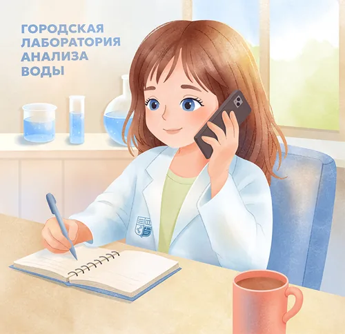 Катя в лаборатории